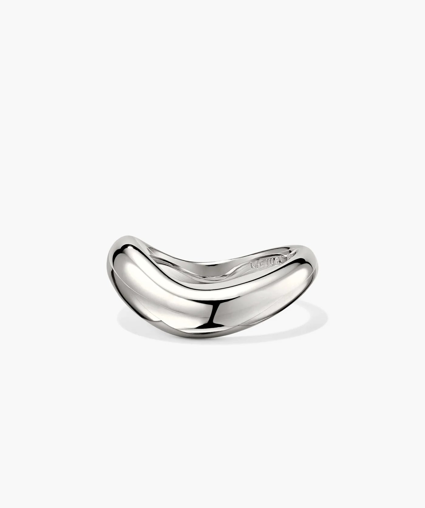 Front view of the silver Dôme Figure Ring