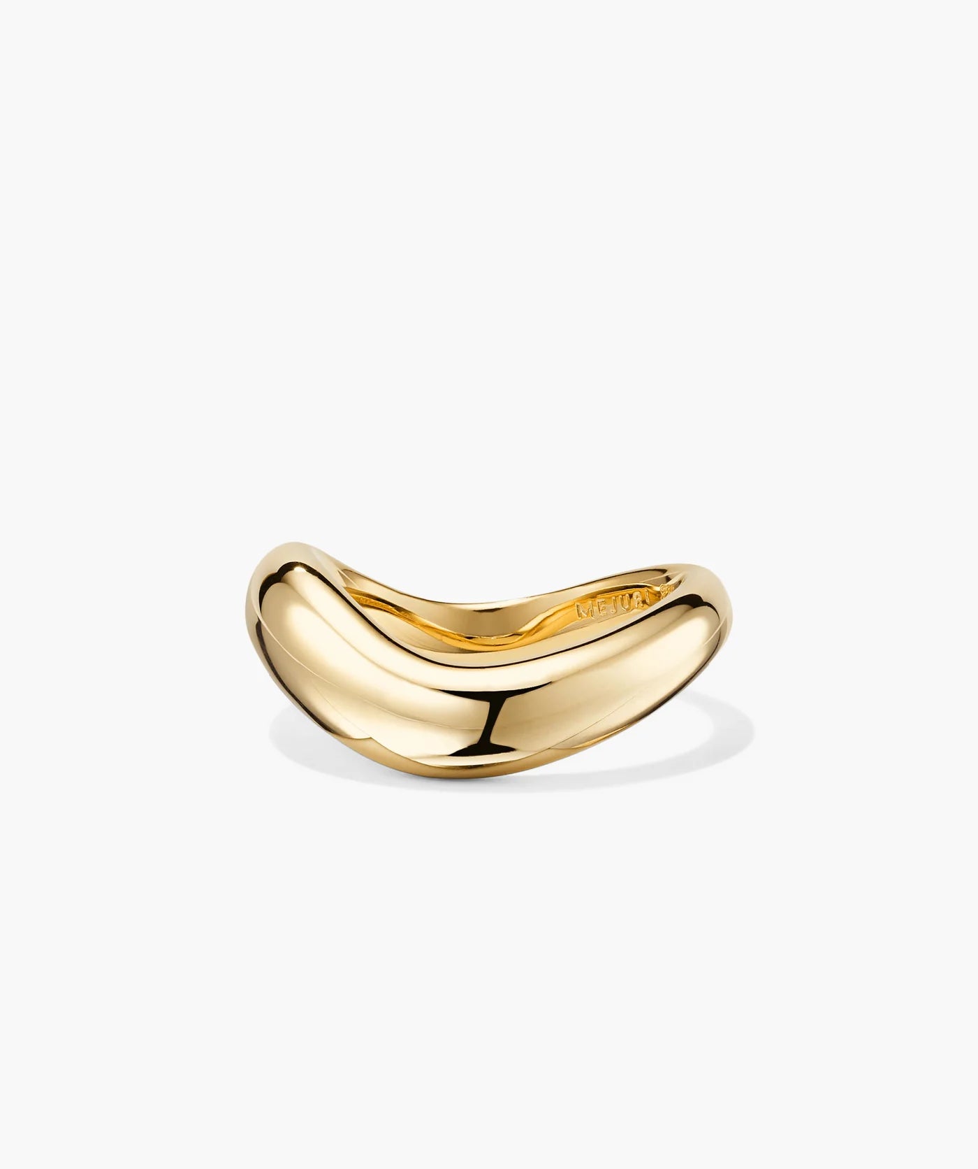 Front view of the gold Dôme Figure Ring