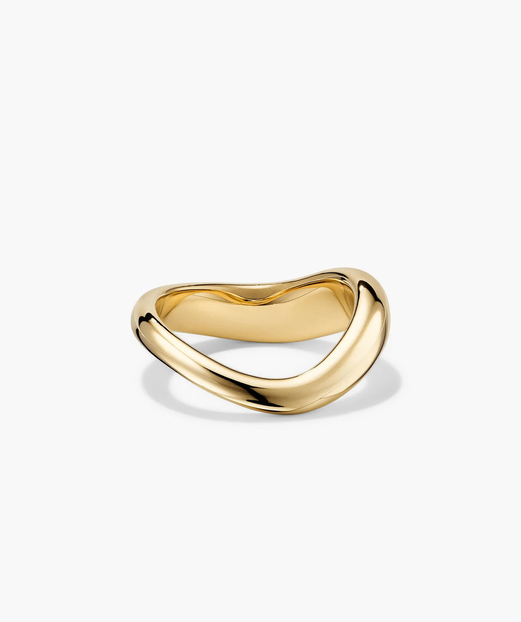 Back view of the gold Dôme Figure Ring