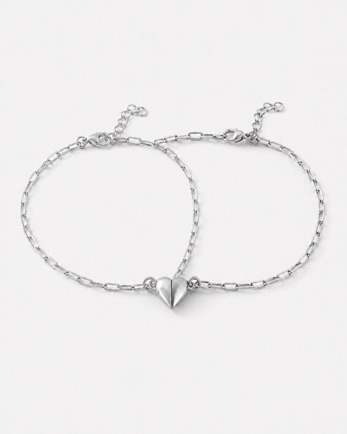 Half Heart Connecting Bracelet Set for Couples