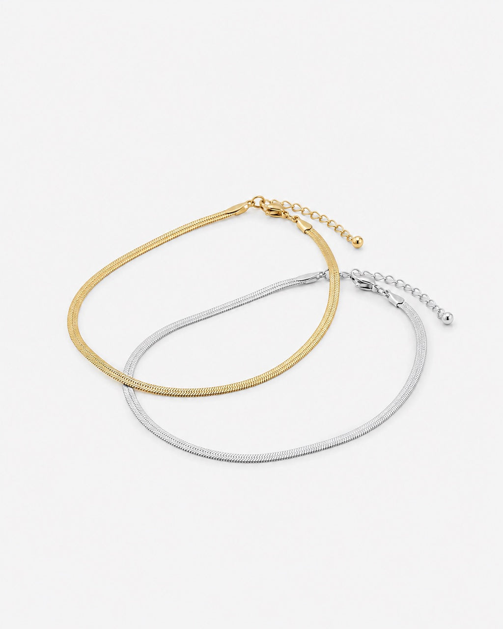 Silver & Gold Matching Bracelet Set for Couples