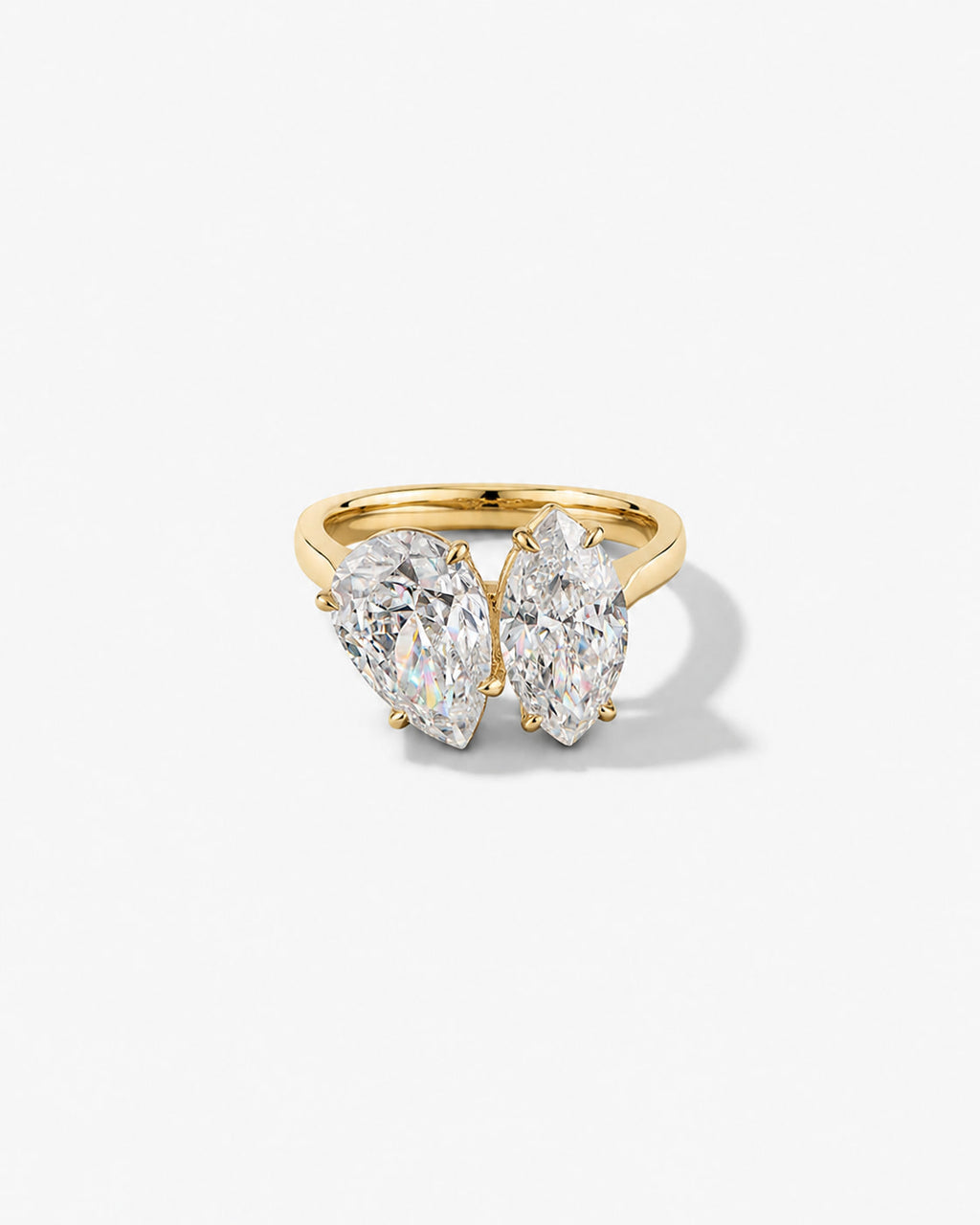 Duo Marquise & Pear Bypass Ring