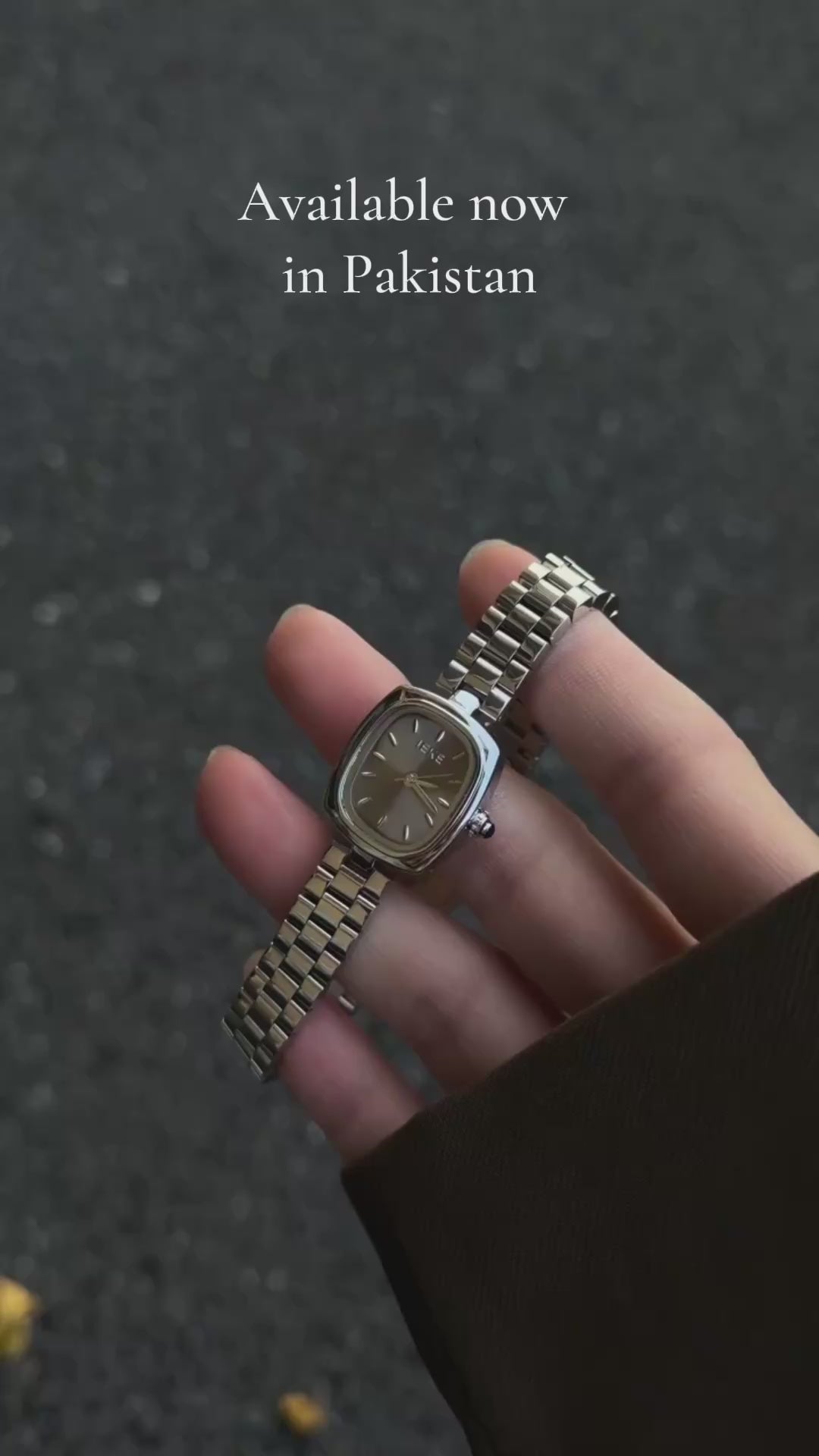 Petit Cushion Watch, Silver