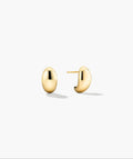 Gold-tone Dôme huggie hoop earrings with a rounded profile
