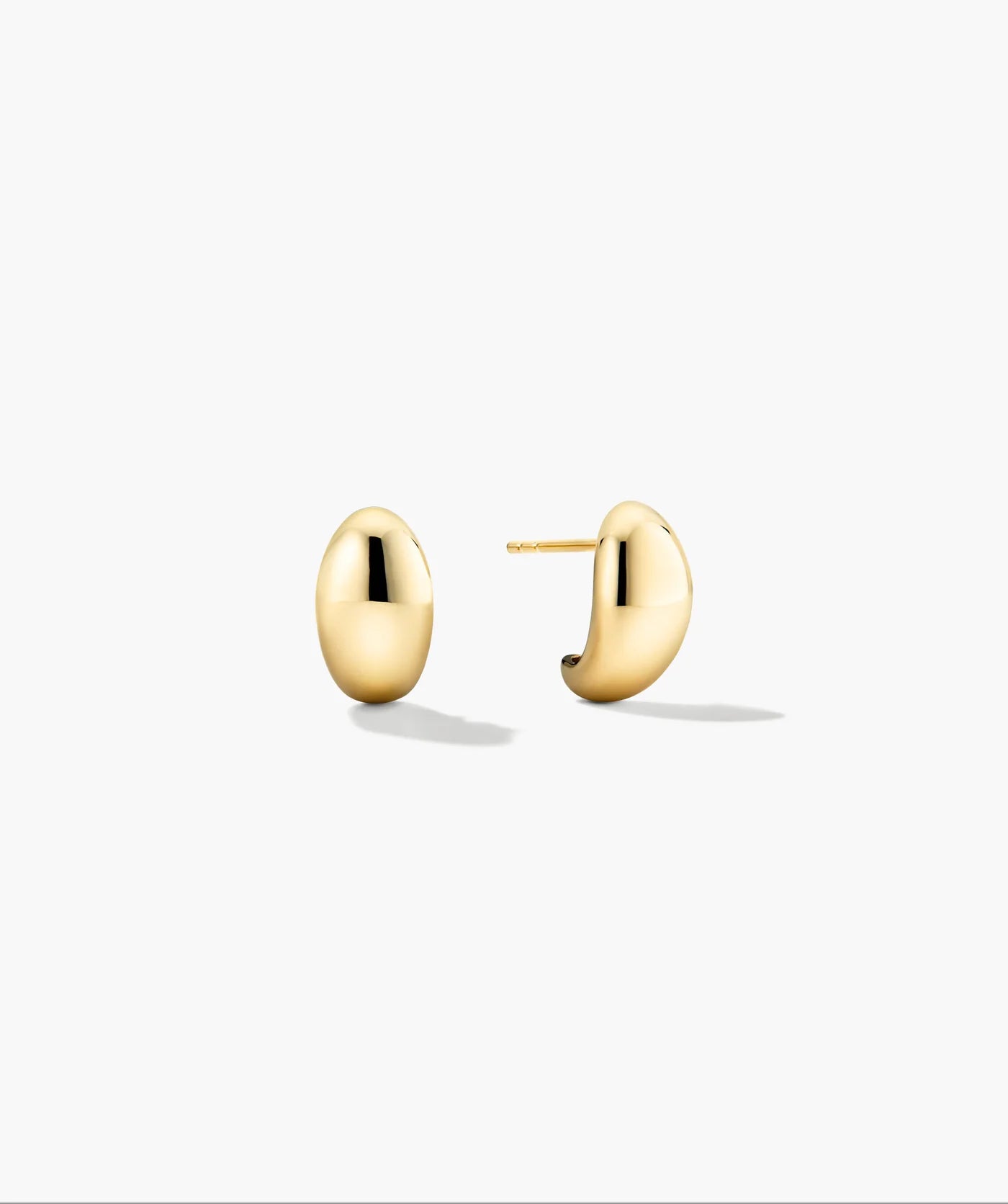 Gold-tone Dôme huggie hoop earrings with a rounded profile